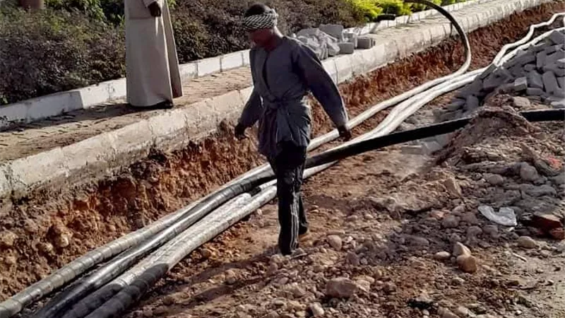 رئيس مدينة الأقصر يتفقد أعمال تطوير امتداد شارع التليفزيون