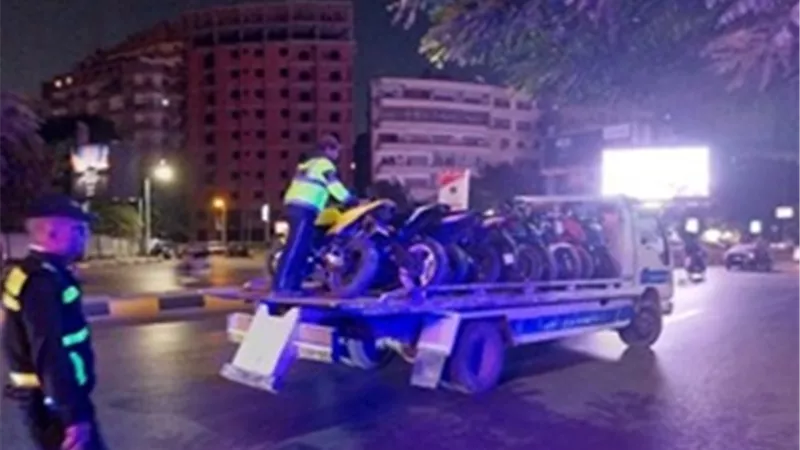 اتخاذ الإجراءات القانونية تجاه منظمى إستعراض الدراجات النارية