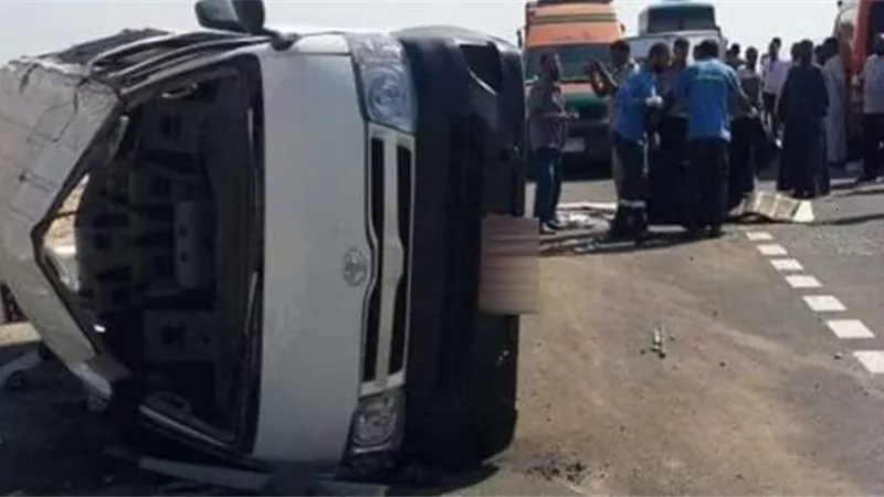 مصرع شخصين واصابة ربه منزل في تصادم ربع نقل مع تروسيكل