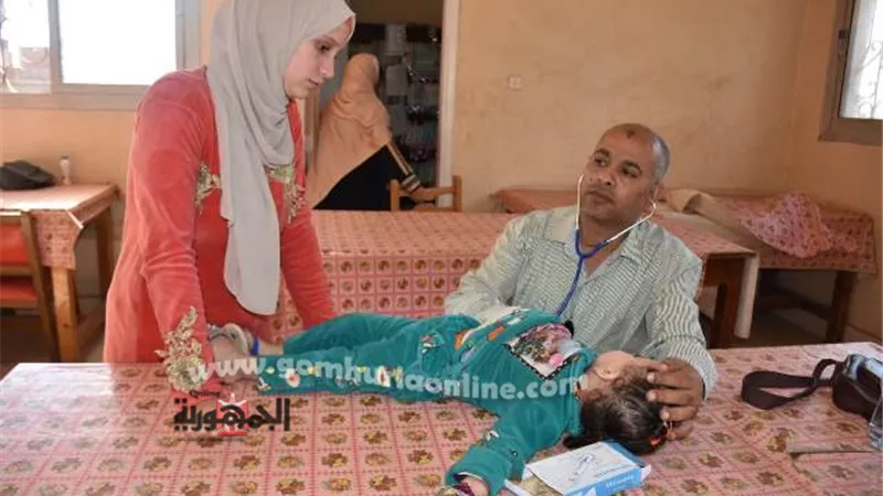 جامعة السادات تطلق قافلة طبية مجانية بقرية 