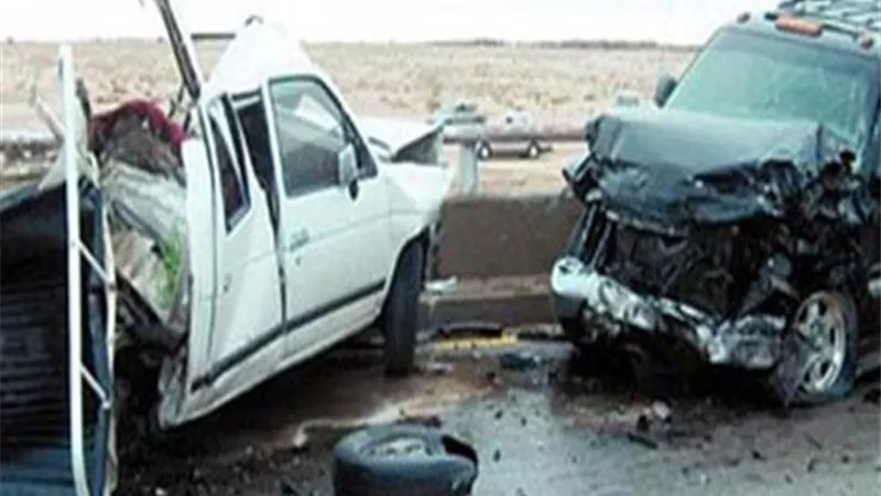 مصرع 2 فى تصادم سيارتين ملاكي بطريق مصر النور