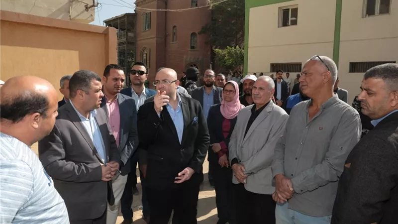 غنيم يتفقد الإدارة الهندسية ببنى سويف ..صور