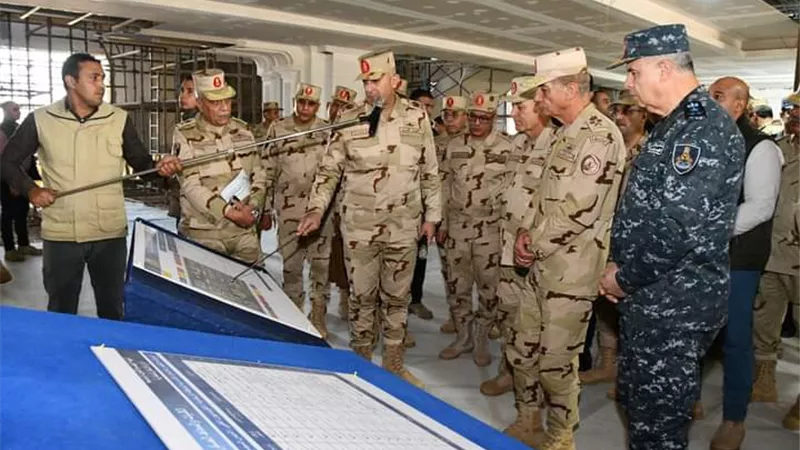 الفريق أول محـمد زكى وزير الدفاع يتفقد مقر القيادة الإستراتيجية