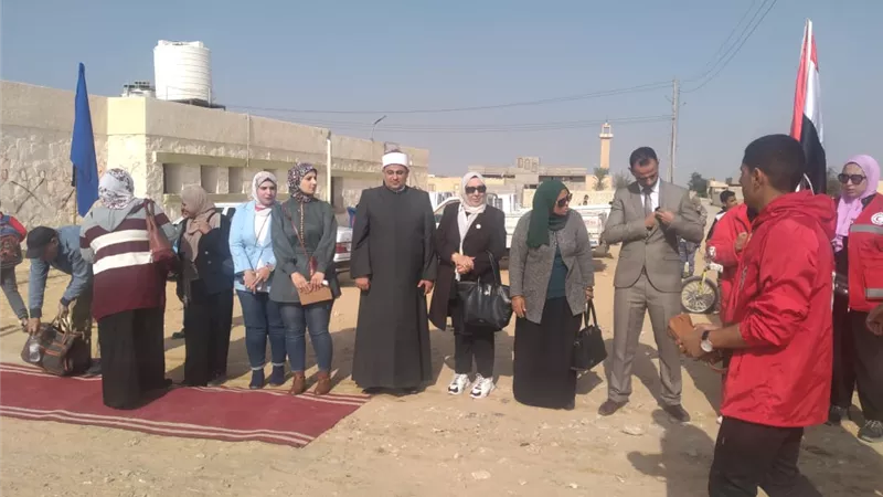 قافلة سكانية شاملة بقرية بغداد بوسط سيناء