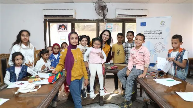 القومى للمرأة ينفذ دوائر حكى للأطفال عن أضرار الهجرة غير الشرعية