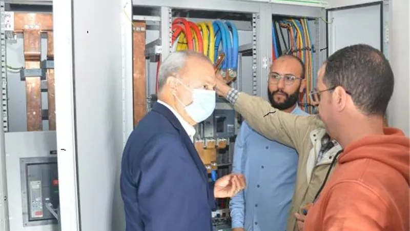 محافظ القليوبية يتابع تركيب 