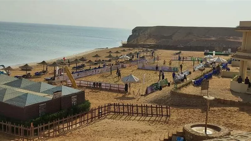 فوز ثالث لنادي المنيا لكرة الطائرة الشاطئية امام نظيره نادي الشم