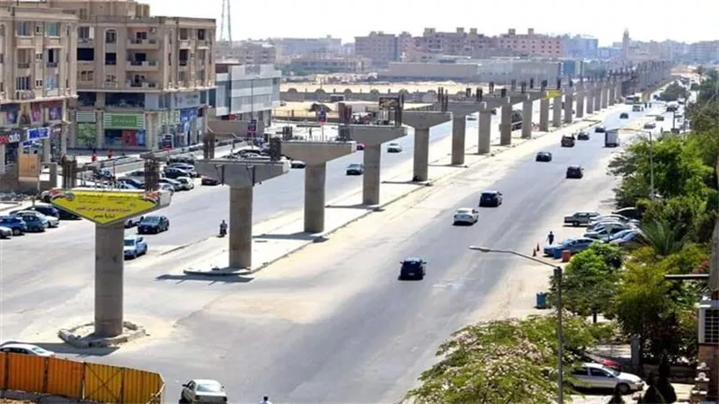 تحويلات مرورية لتنفيذ أعمال مشروع مونوريل العاصمة الإدارية بالقاهرة