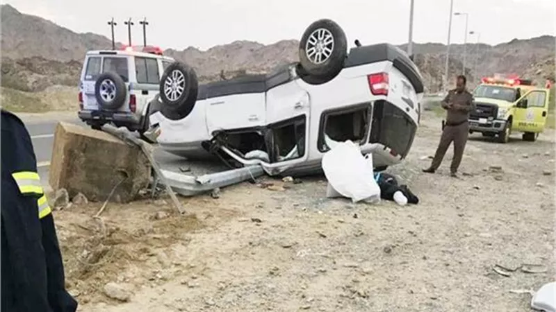إصابة 6 فى انقلاب سيارة بالمنوفية