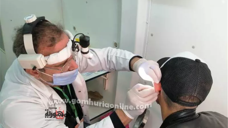 علاج ١٢٣٥ مواطنا بالمجان في قافلة طبية بدمياط