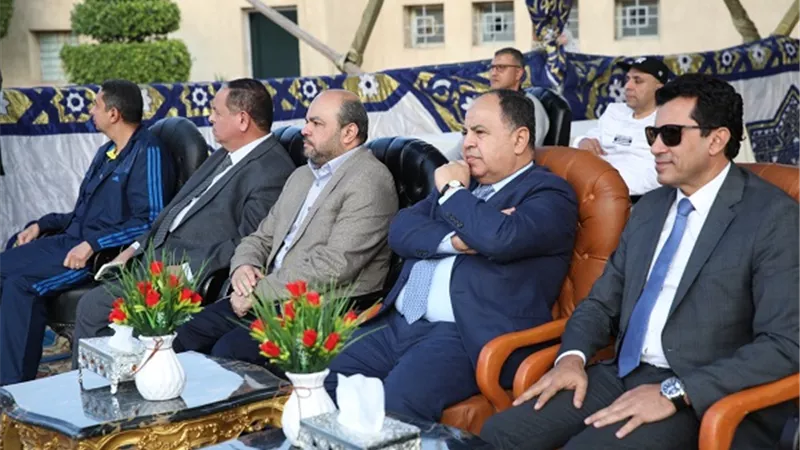 معيط وصبحي يشهدان اليوم الرياضي لوزارة المالية