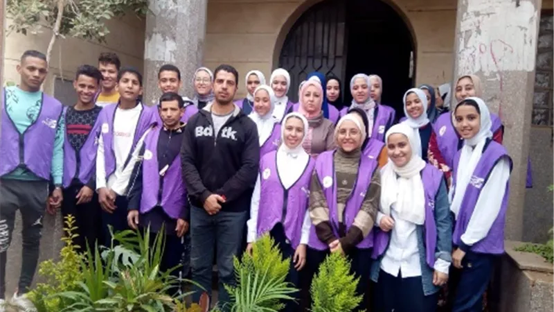 أندية التطوع بالقليوبية تنظم مشروع للتشجير بمركز شباب سنهرة