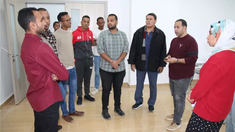 مستشار وزير التعليم العالي يتفقد منشآت جامعة طيبة التكنولوجية