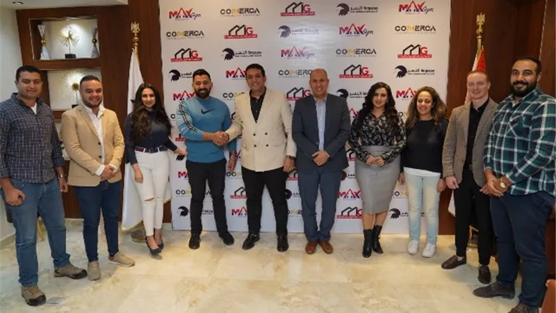 النسر وIG يوقعان عقد مع أكبر برند جيم فى مصر بأول مول زكى فى بدر.. صور