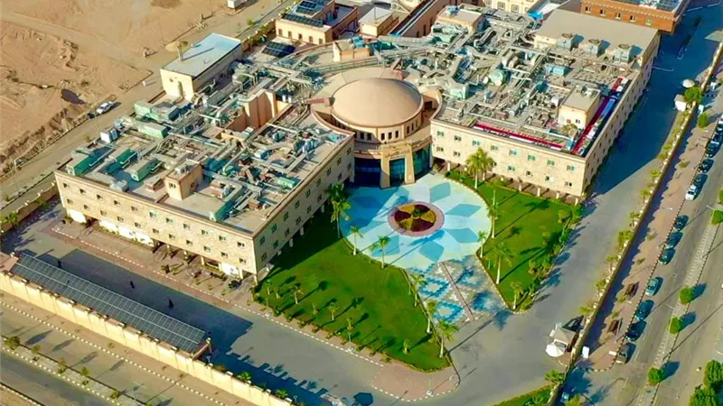اورام الاقصر : تقليل استهلاك المياه وفر ما لا يقل عن 14% للمستشفى