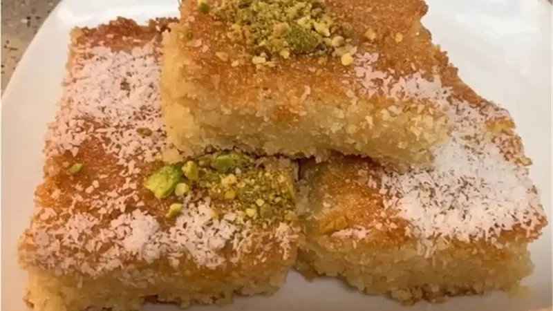 طريقة عمل البسبوسة الصيامي