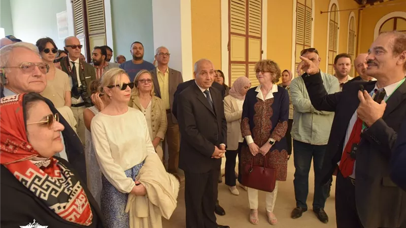 وفد جمعية أصدقاء متحف اللوفر يزور متحف قناة السويس وفيلا ديليسبس