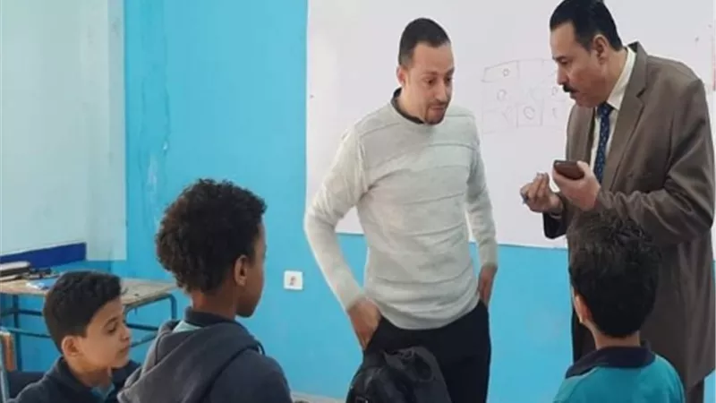مدير ووكيل تعليم غرب شبرا الخيمة يواصلان متابعة مدارس الإدارة