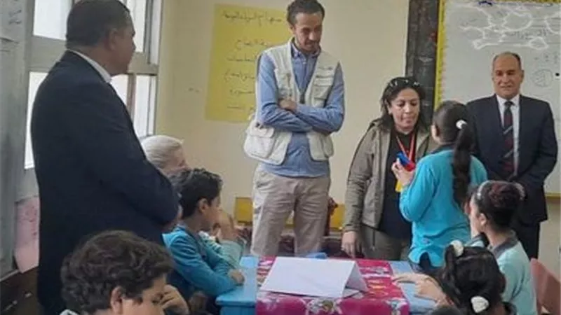 وفد اليونيسيف يتفقد مشروع الخدمات التعليمية بالإسماعيلية