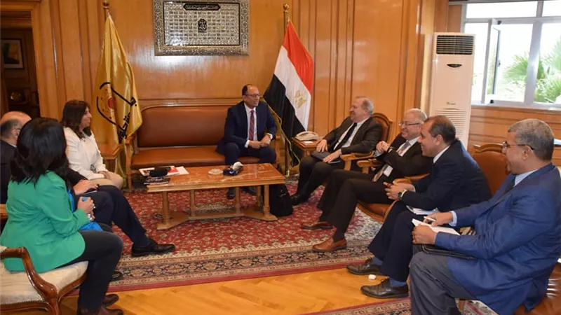 السيد قنديل يستقبل الخبير الدولي بالغرفة المصرية الألمانية للتجارة