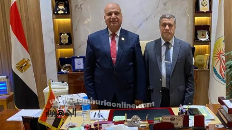رئيس جامعة السادات يستقبل الدكتور ممدوح العربى لبحث التعاون المشترك