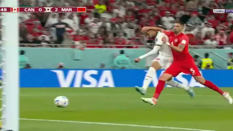 النصيري يمنح أسود الأطلس الطمأنينة بالهدف الثانى في شباك كندا