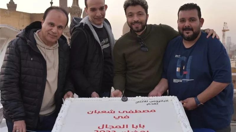 مصطفى شعبان يدخل لوكيشن 