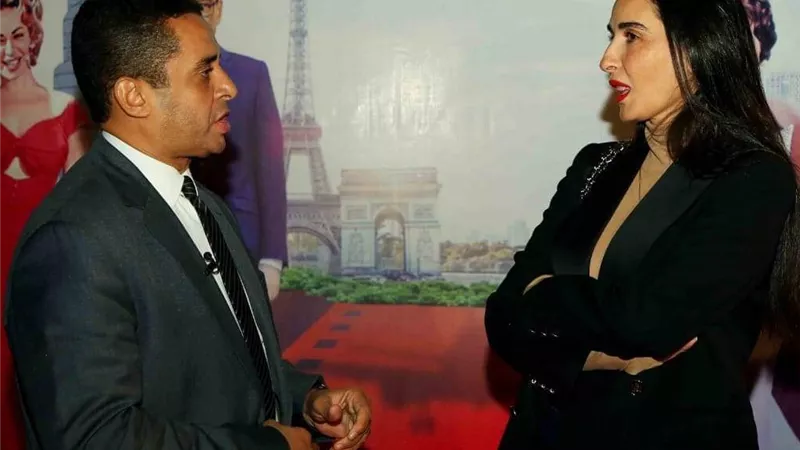 فاطمة ناصر والسفير التونسي يحضران فيلم 