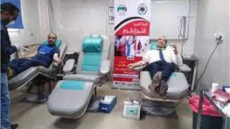 حملة للتبرع بالدم بمديرية أمن أسيوط