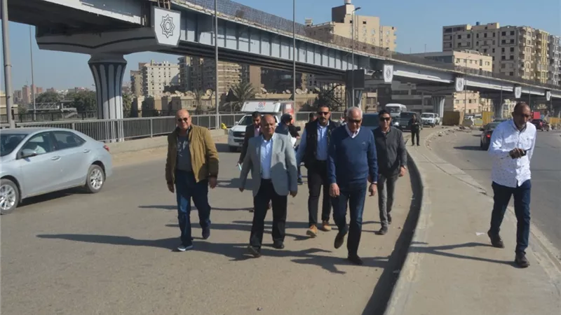 محافظ الجيزة يتفقد الأعمال الإنشائية لمحور ٢٦ يوليو الجديد.صور