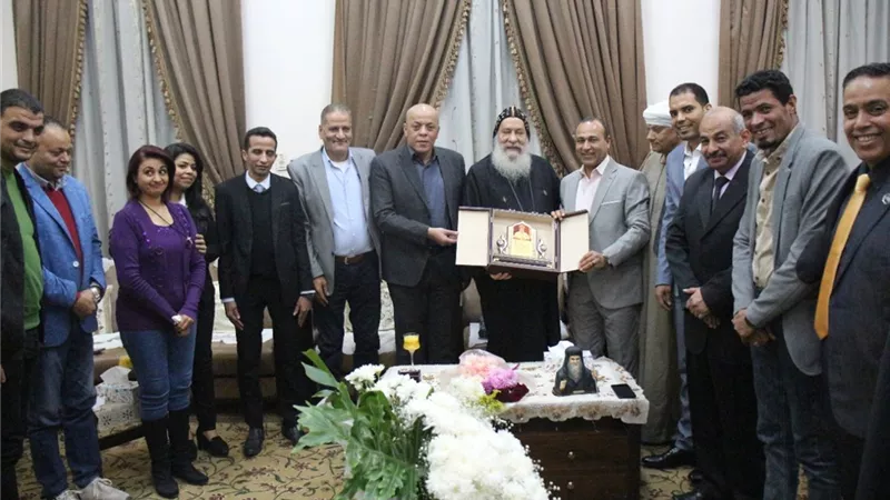 مستقبل وطن قنا يهنئ نيافة الانبا شاروبيم لترقيته لرتبة مطران