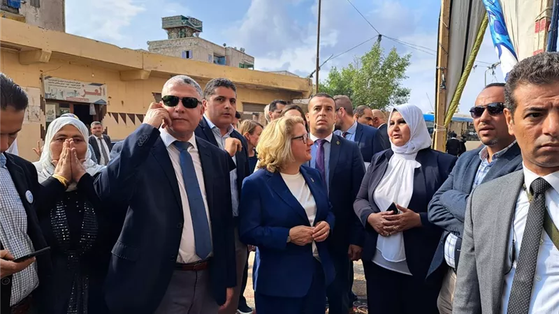 زيارة الوفد الالمانى لوحدة عبد القادر الاجتماعية بالاسكندرية