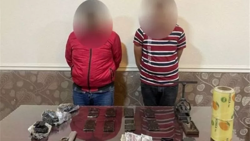 ضبط شخصين ب 4 كيلو حشيش ومكبس فى كفر الشيخ