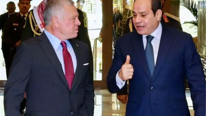 ملك الأردن لـ الرئيس السيسي: حريصون على الاستفادة من جهود مصر التنموية في كافة المجالات