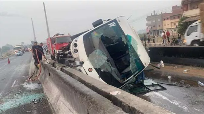 الامر بدفن ضحايا حادث أتوبيس عزبة النخل