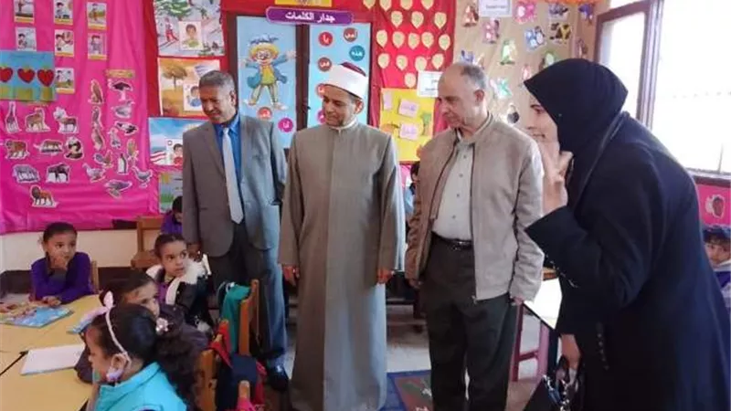 فريق جودة التعليم يتفقد روضة منية شبين الأزهرية
