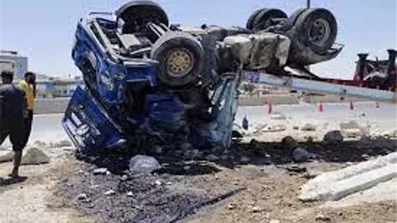إصابة 16 إثر إنقلاب سيارة محملة بالعمالة فى البحيرة