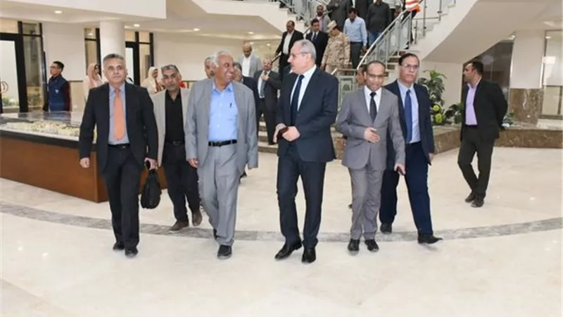 لجنة المجلس الأعلى للجامعات تتفقد جامعة الإسماعيلية الأهلية..صور