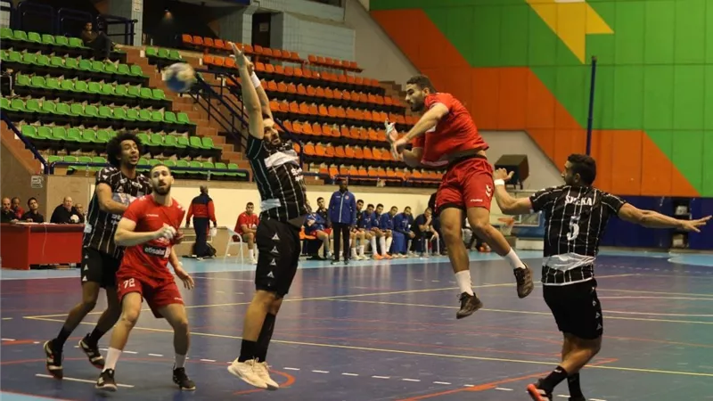 رجال يد الأهلي يفوز على جزيرة الورد 37-16 في الدورى