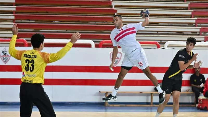الزمالك يفوز على المعادي فى دورى اليد 41-27