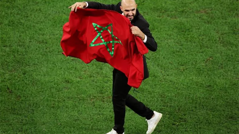 الركراكي: لم نأتى لكأس العالم للنزهة.. بل لكتابة تاريخ جديد للمغرب