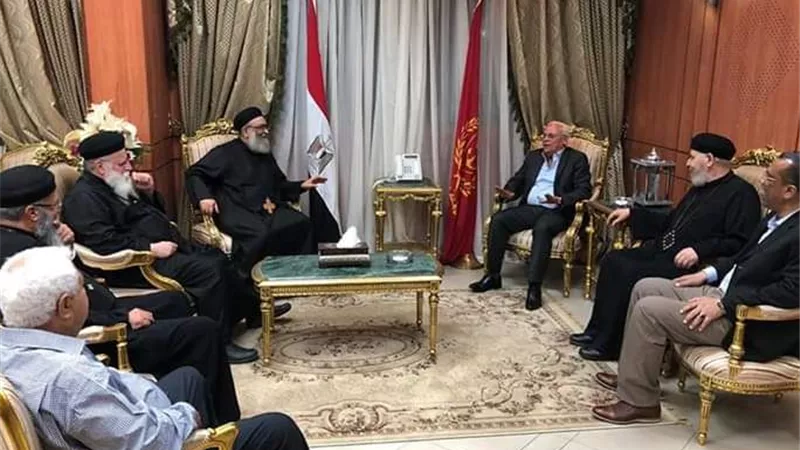 محافظ بورسعيد يستقبل وفد من الكنيسة للتهنئة بذكري العاشر من رمضان