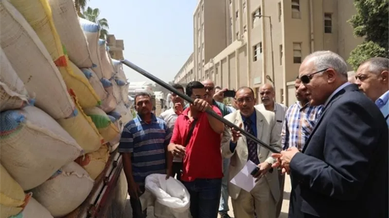 محافظ الجيزة: توريد 106 ألف طن أقماح حتى الان ومتابعة يومية لأعمال التوريد