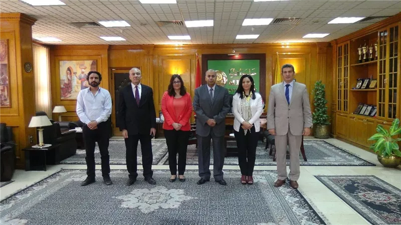 وفد للمجلس القومي للمرأة والأمم المتحدة يزور جامعة المنيا