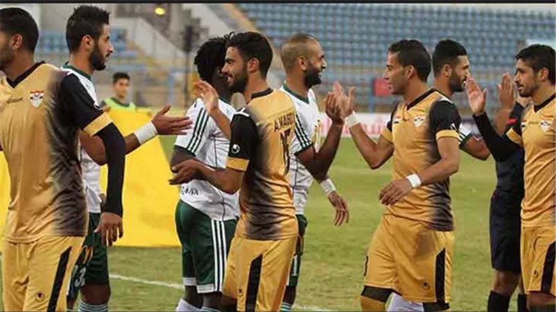 كريم لالا يحرز هدف التعادل للانتاج امام المصرى