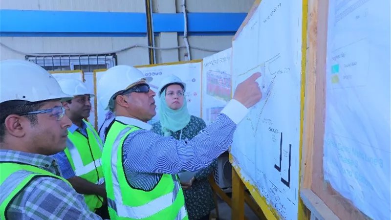 وزير النقل يتابع معدلات تنفيذ الجزء الاول من المرحلة الثالثة للخط الثالث للمترو.. صور