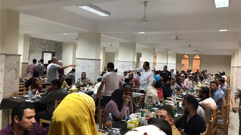 جامعة كفر الشيخ تنظم إفطار جماعي
