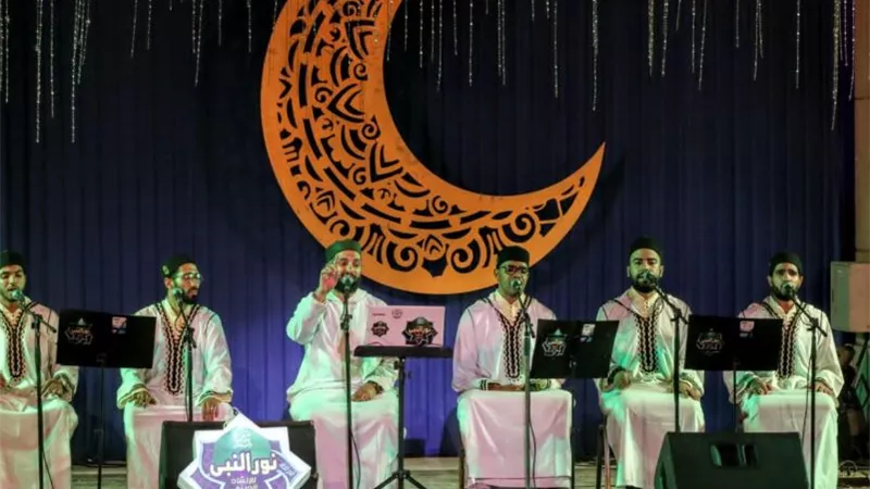 نور النبى تتغنى بشمائل الرسول فى الاوبرا