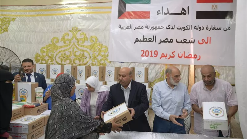 الاورمان توزع كراتين رمضان على غير القادرين فى الجيزة