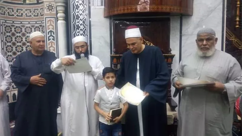 تكريم ٥٠٠ متسابق بالمدرسة القرآنية بمسجد الزعيم عرابى بالشرقية